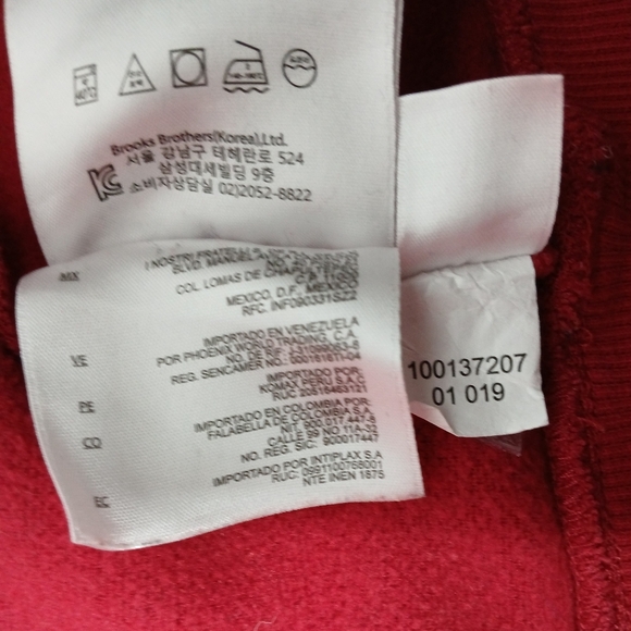 Brooks Brothers Red Fleece Men's 1/4 Zip Sweatshirt. Men's XL - Picture 6 of 9